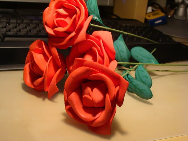 Rosas rojas Goma Eva